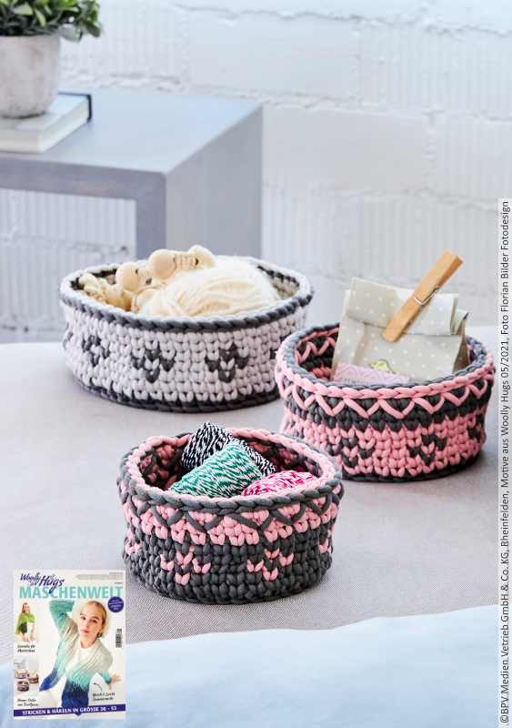 Häkelkörbchen | Anleitungsheft | Wolle Home  | Häkeln | Woolly Hugs