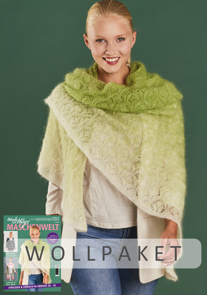 Tuch Diamant | Anleitungsheft | Wolle Lace  | Stricken | Veronika Hug, Woolly Hugs