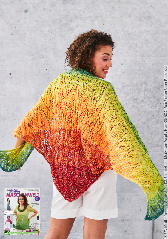 Tuch Blätterwellen  | Wollpaket mit Bobbel Cotton XXL  | Häkeln | Veronika Hug, Woolly Hugs, Christophorus Verlag Tuch Blätterwellen  | Wollpaket mit Bobbel Cotton XXL  | Häkeln | Veronika Hug, Woolly Hugs, Christophorus Verlag