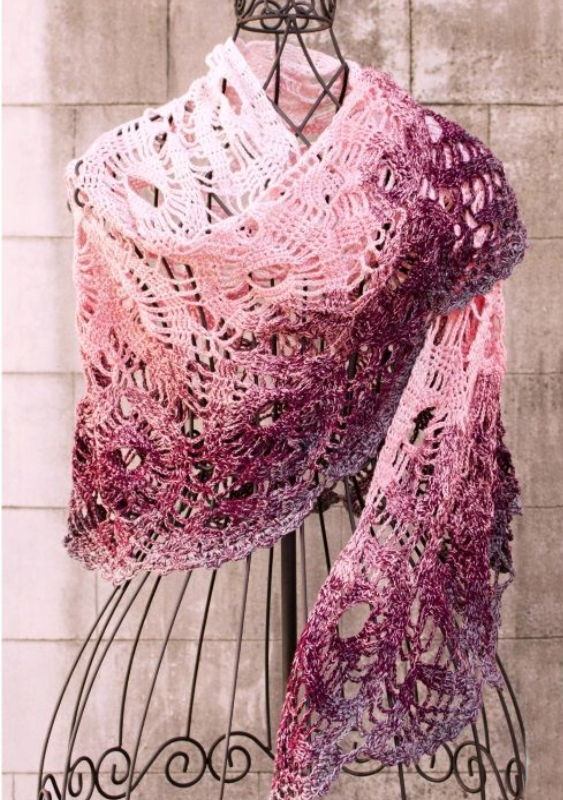 Tuch Umarmung | Einzelanleitung | Wolle BOBBEL cotton 800m  | Häkeln | Veronika Hug
