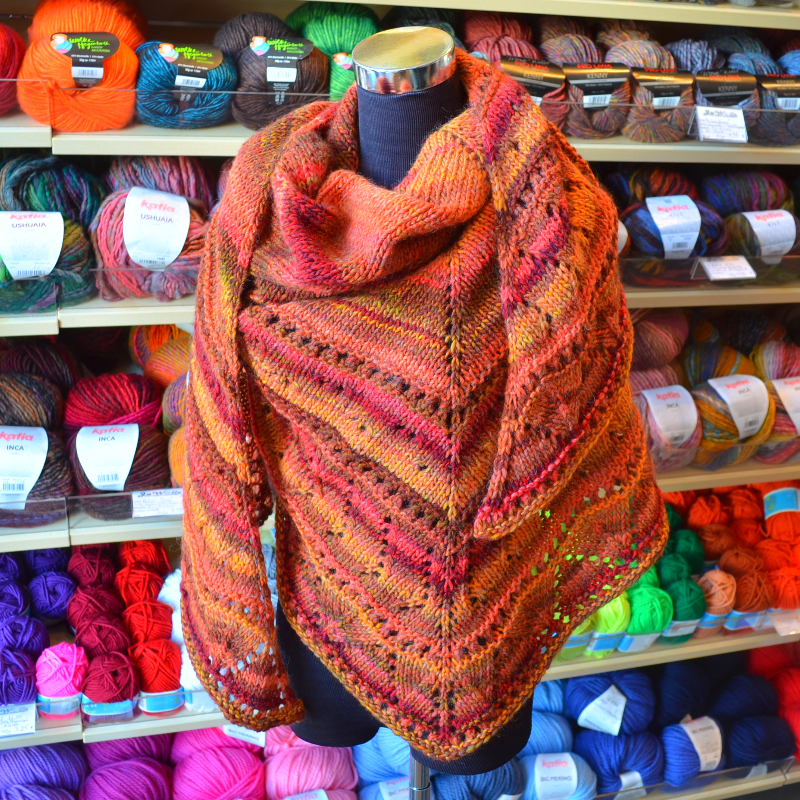 Dreiecktuch Hüttenzauber | Einzelanleitung | Wolle Fano Linie 359  | Stricken | Annemarie
