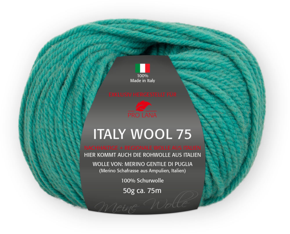 Italy Wool 75 von Pro Lana 0263 - türkis