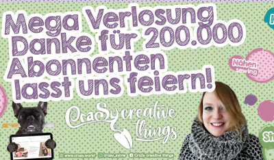 Wir gratulieren CraSy Sylvie zu 200.000 Youtube Abonnenten