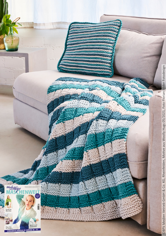 Häkeldecke mit Kissen | Anleitungsheft | Wolle Home  | Häkeln | Woolly Hugs