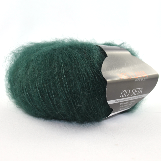 Kid-Seta von Pro Lana 0078 - smaragdgrün