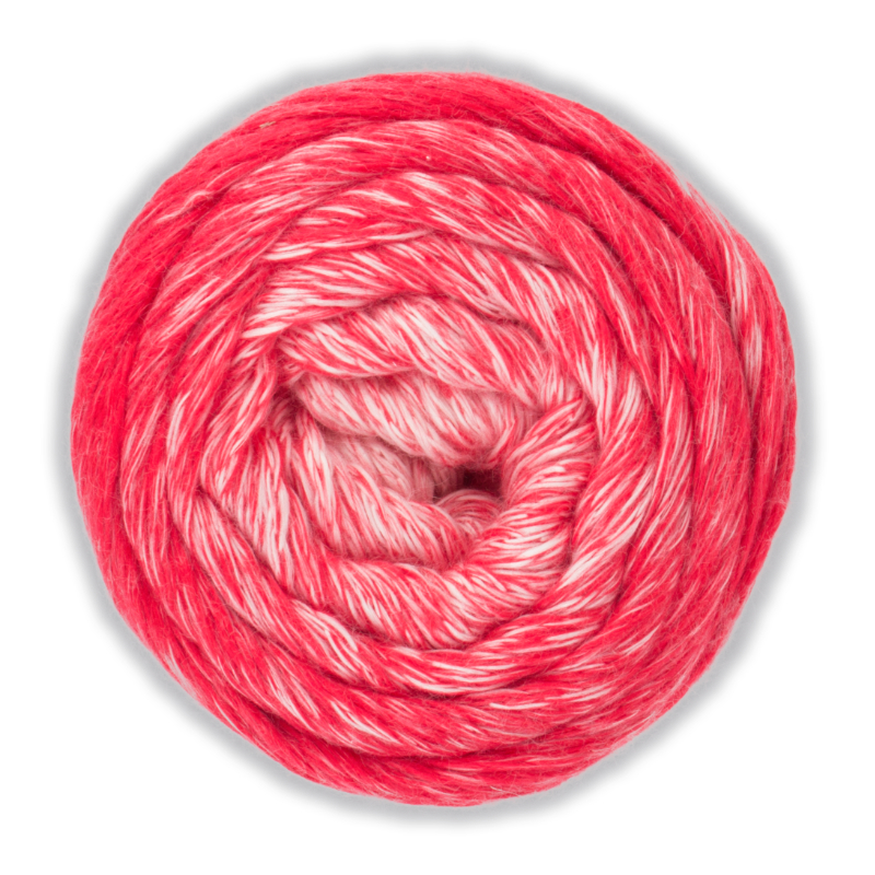 Sky von Woolly Hugs 0030 - rot/naturweiß