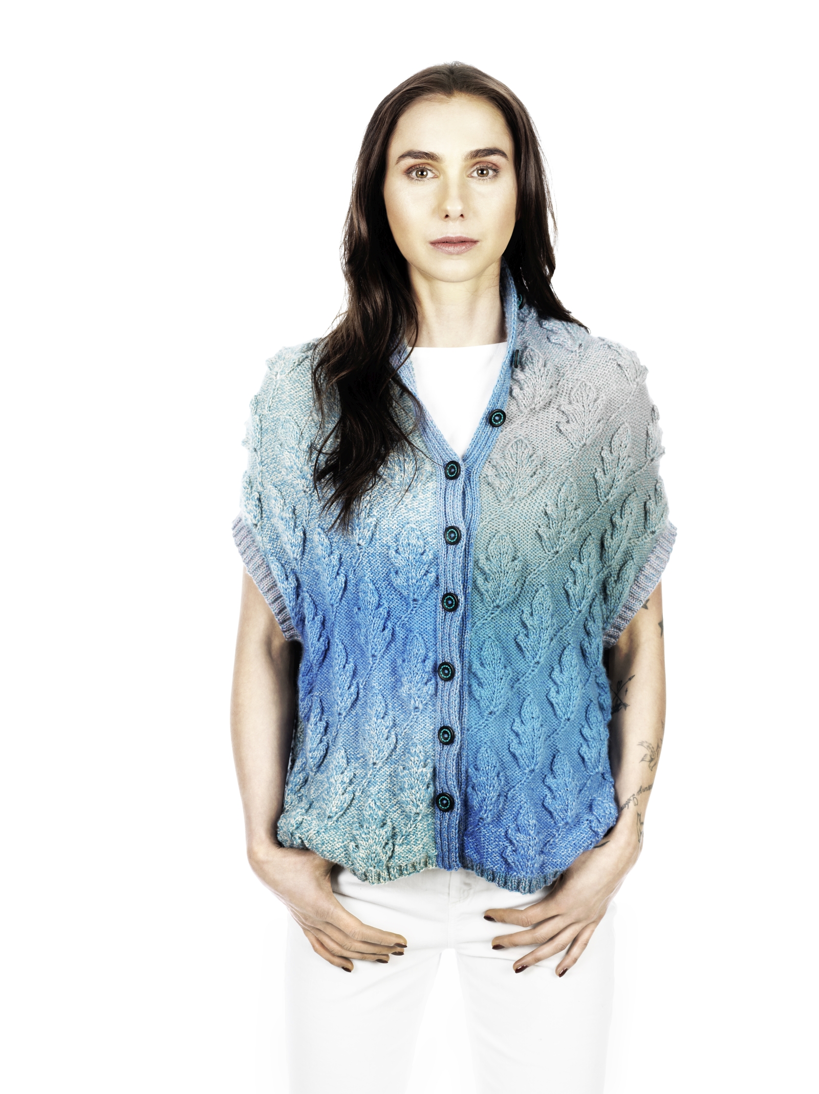 Weste "Blue Oak" | Anleitungsheft | Wolle Zauberwolle  | Stricken | Unjung Yun