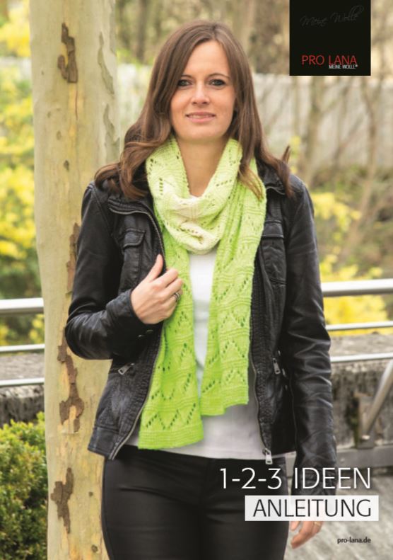 Schal | Einzelanleitung | Wolle 1-2-3 Ideen  | Stricken | Kathrin Parlatan