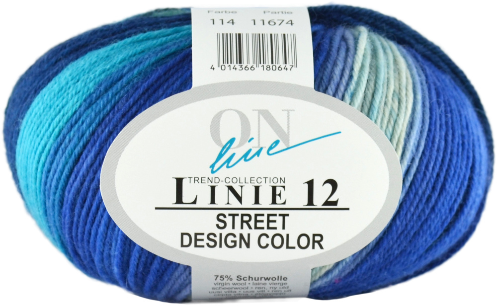 Street Design-Color Linie 12 von ONline 0114 - blau/türkis/grün