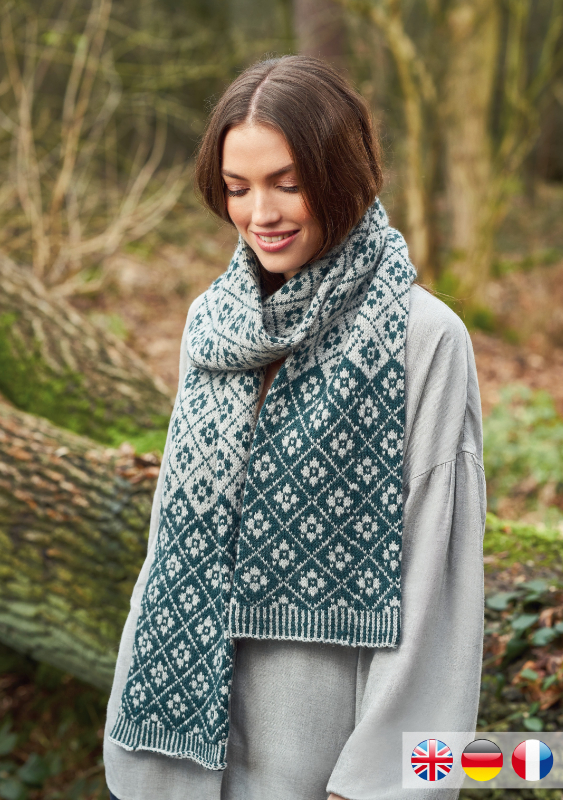 Lattice Scarf | Einzelanleitung | Stricken | Martin Storey