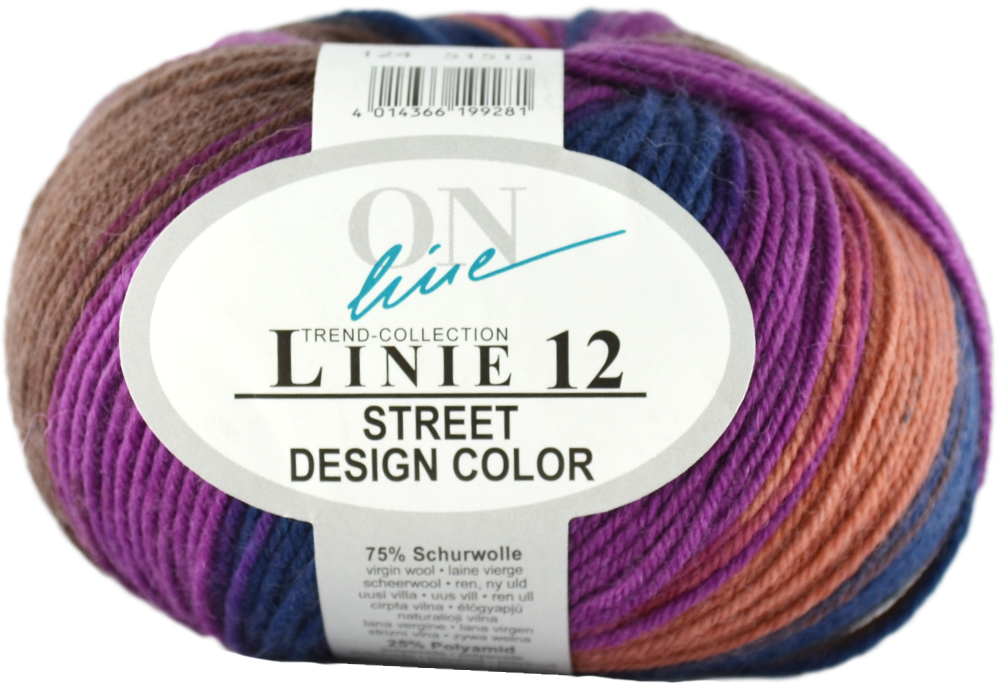 Street Design-Color Linie 12 von ONline 0124 - d.blau/braun/beere