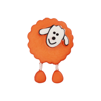 Polyesterknopf Öse Schaf orange