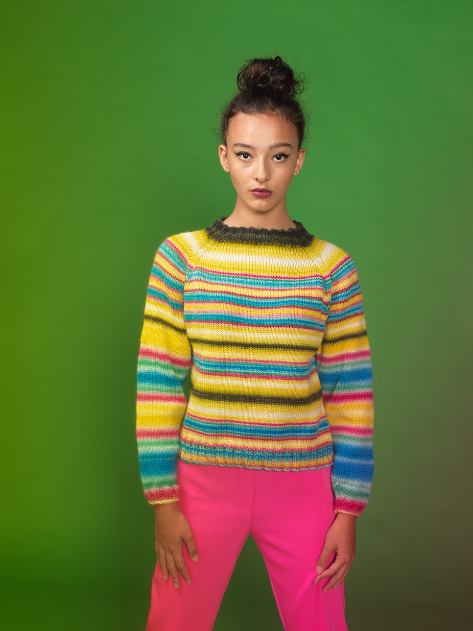 Pullover "Luna" | Wollpaket mit Reggae ombré | Stricken