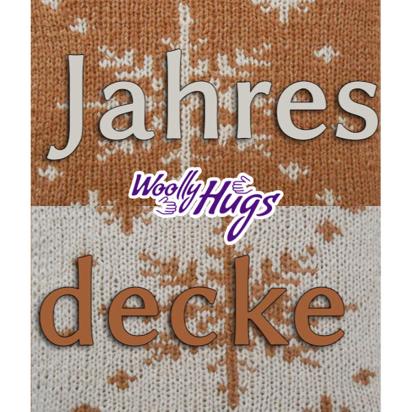 Woolly Hugs Jahresdecke im Doubel-Face | Anleitung + Wolle SHEEP | Stricken