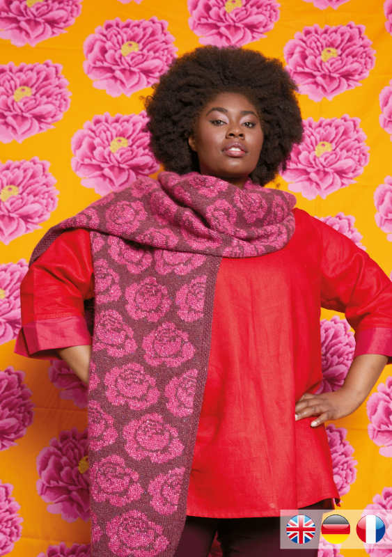 Pink Rose Stole | Einzelanleitung | Stricken | Kaffe Fassett