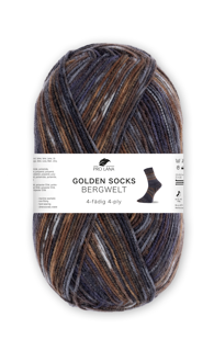 Golden Socks 5er Packung Bergwelt - 4-fach Sockenwolle