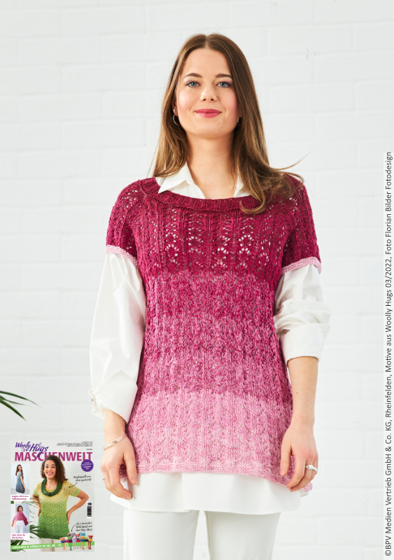 Raglanshirt Ajourtraum | Anleitungsheft | Wolle Bobbel Cotton XXL  | Stricken | Veronika Hug, Woolly Hugs, Christophorus Verlag Raglanshirt Ajourtraum | Anleitungsheft | Wolle Bobbel Cotton XXL  | Stricken | Veronika Hug, Woolly Hugs, Christophorus Verlag