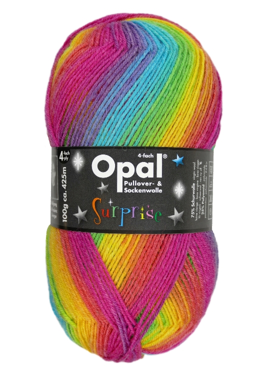OPAL Color 4-fach Sockenwolle Surprise - 4061 - Regenbogen