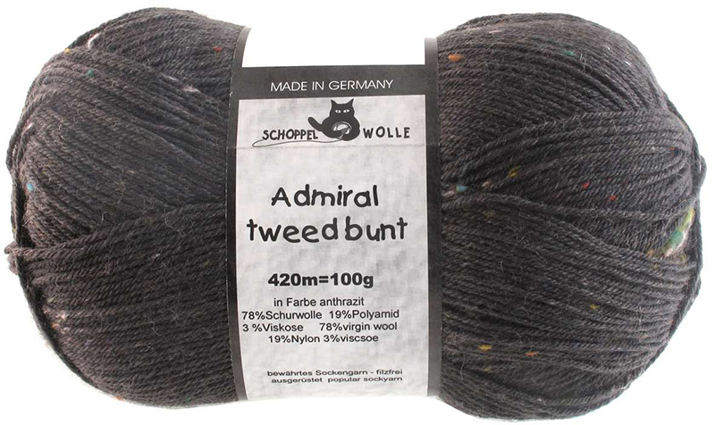 Admiral Tweed bunt von Schoppel 8805 - Anthrazit