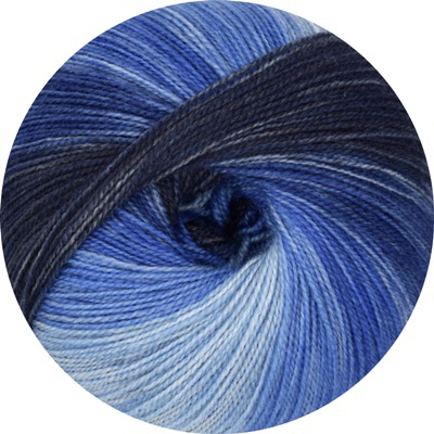 Starwool Lace Color Linie 97 von ONline 0111 - hellblau / royal / dunkelblau
