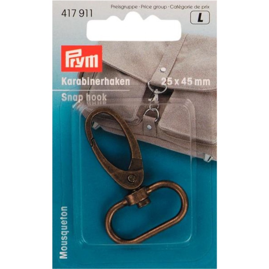 Karabinerhaken 25x40 mm altmessing 1 St 
