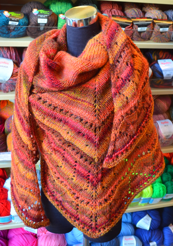 Dreiecktuch Hüttenzauber | Einzelanleitung | Wolle Fano Linie 359  | Stricken | Annemarie