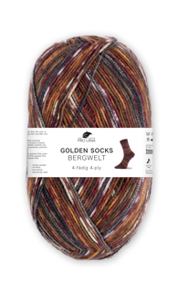 Golden Socks 5er Packung Bergwelt - 4-fach Sockenwolle