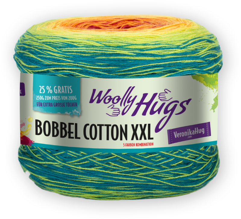 Bobbel Cotton XXL von Woolly Hugs 0606 - rainbow