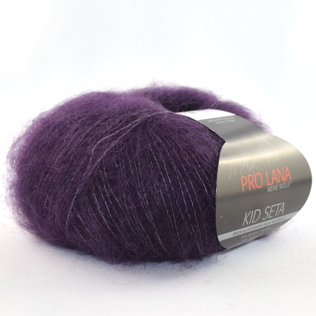 Kid-Seta von Pro Lana 0048 - aubergine