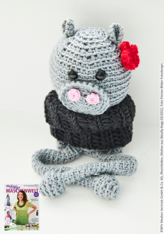 Hug-Mee Hippo  | Wollpaket mit Charity  | Häkeln | Veronika Hug, Woolly Hugs, Christophorus Verlag Hug-Mee Hippo  | Wollpaket mit Charity  | Häkeln | Veronika Hug, Woolly Hugs, Christophorus Verlag