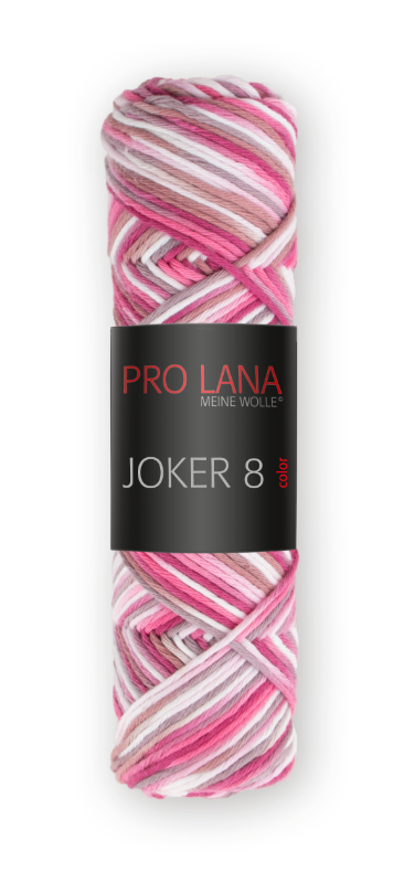 Joker 8 color Topflappengarn von Pro Lana 0537 - pink  / rosa
