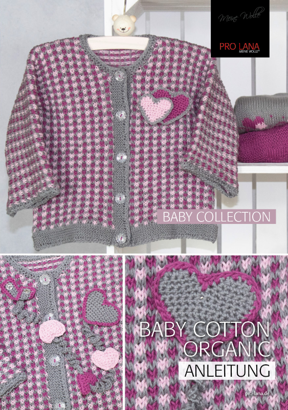 Weste und Schnullerkette | Einzelanleitung | Wolle Baby Cotton Organic  | Stricken | Kathrin Parlatan