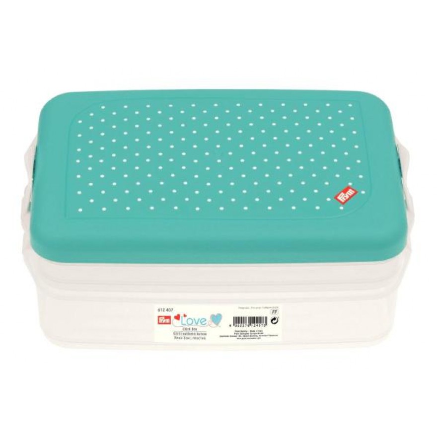 Click-Box Prym Love ca. 23x15x9 cm transparent/mint 