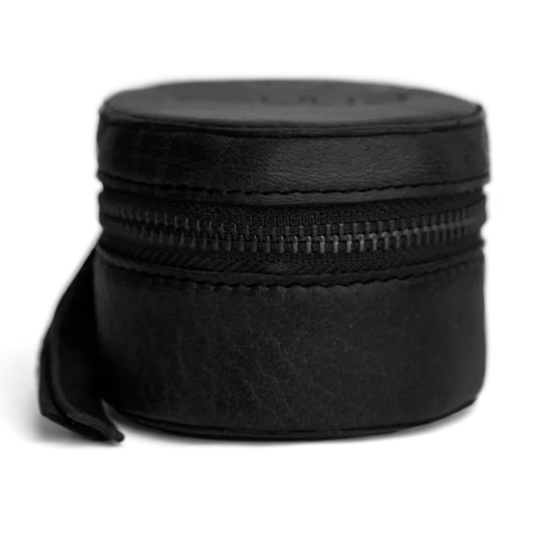 Helsinki - Lederbox für Nadeln und kleines Zubehör, handgefertigt aus Echtleder von muud black