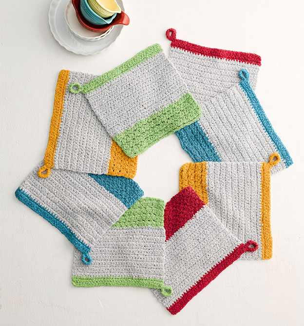 Topflappen & Küchenhelfer häkeln mit Woolly Hugs Topflappen & Küchenhelfer häkeln mit Woolly Hugs