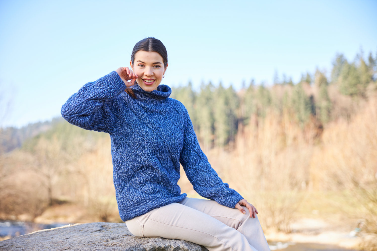 Pulli mit Fantasie-Patentmuster | Wollpaket mit Sydney | Stricken