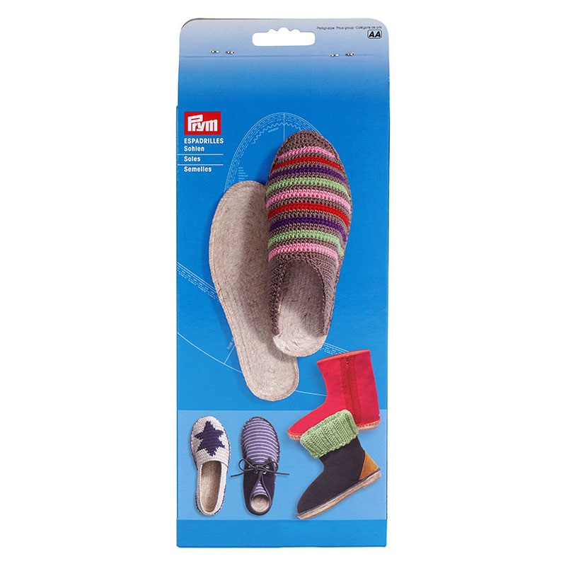 Espadrilles Sohlen *altes Design* von Prym 32/33