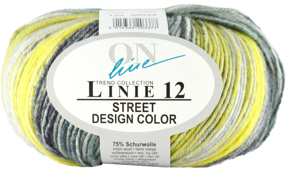 Street Design-Color Linie 12 von ONline 0129 - gelb/grau/blau