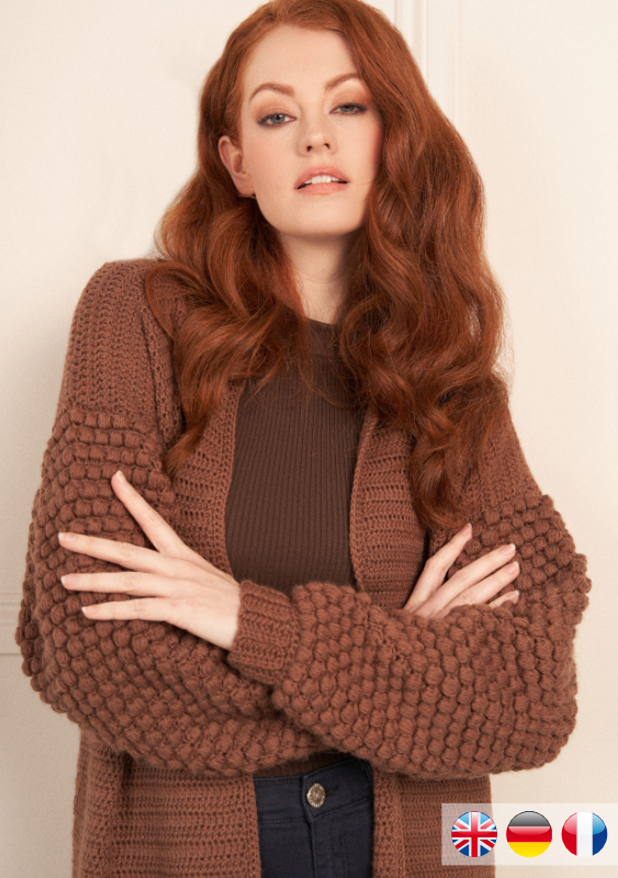 Pullover Abigail | Wollpaket mit Alpaca Soft | Häkeln