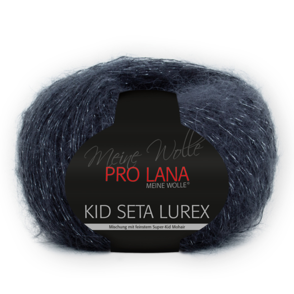 Kid-Seta Lurex von Pro Lana 0298 - anthrazit