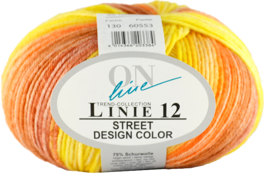 Street Design-Color Linie 12 von ONline 0130 - gelb/orange/terrakotta
