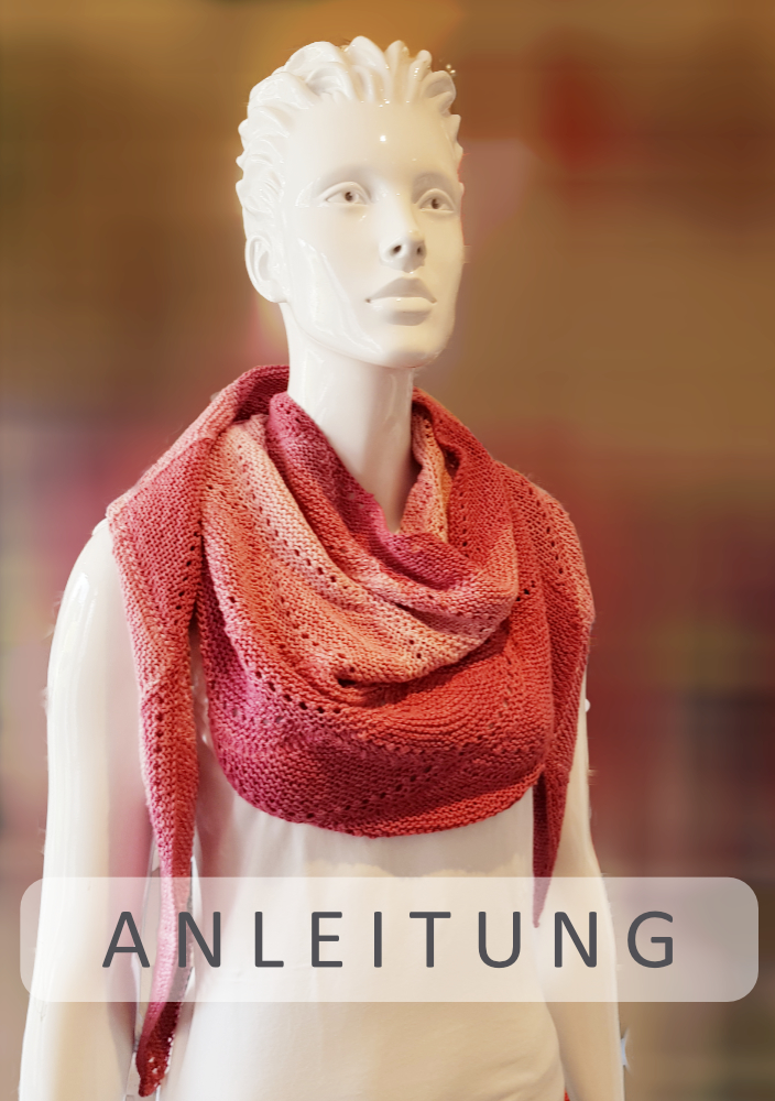 Dreiecktuch Fading Colours | Einzelanleitung | Wolle 1-2-3 Ideen  | Stricken | Annemarie