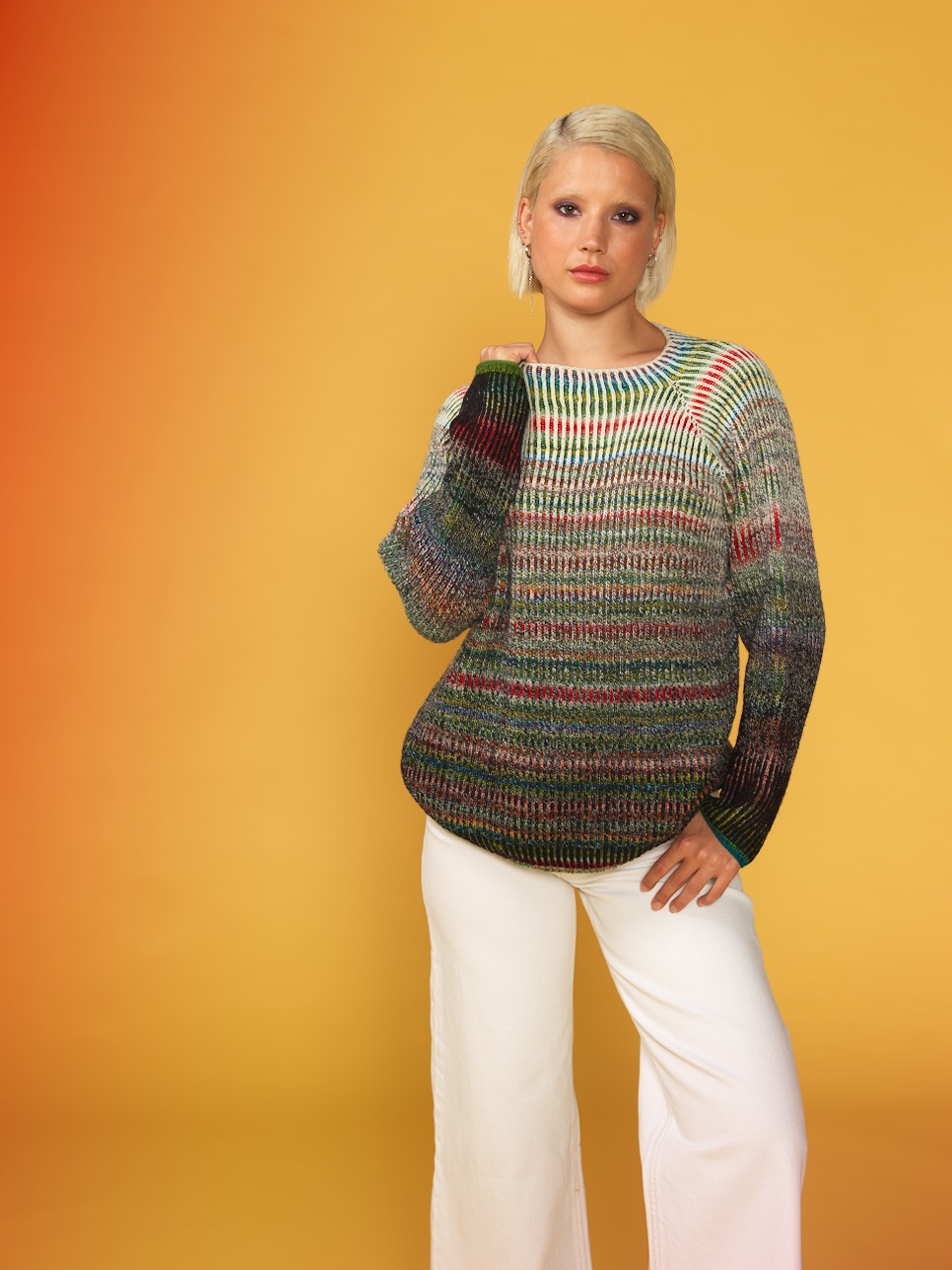 Pullover "Chavanga" | Wollpaket mit Zauberperlen® | Stricken