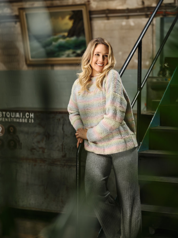 Sweater Schachbrettmuster | Anleitungsheft | Wolle Smooth  | Stricken | Pro Lana