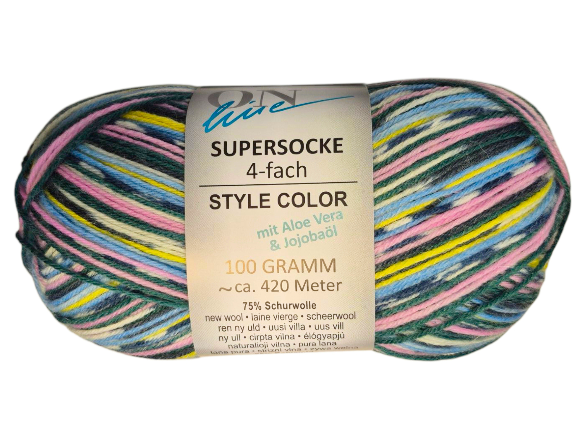 Supersocke Style Color Sort. 383 4-fach 3150 Supersocke Style Color Sort. 383 4-fach