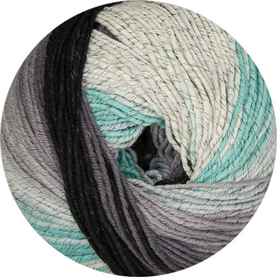 Cotone Stretch Linie 18 Color von ONline 0105 - grau/türkis