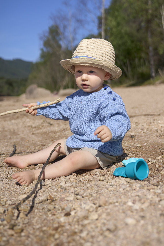 Pulli mit Zopfmuster | Anleitungsheft | Wolle Baby Cotton  | Stricken | Pro Lana