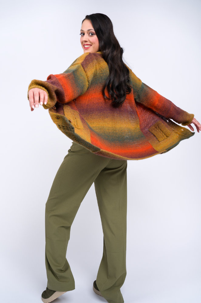 Jacke mit Zopfstreifen | Anleitungsheft | Wolle Diamant  | Stricken | Pro Lana