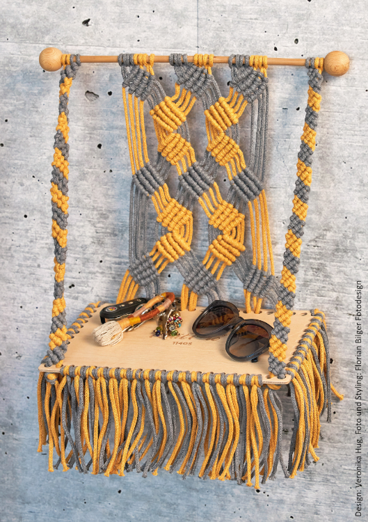 Makramee-Regal | Anleitungsheft | Wolle Macramé  | Makramee Knoten | Veronika Hug, Woolly Hugs, Christophorus Verlag
