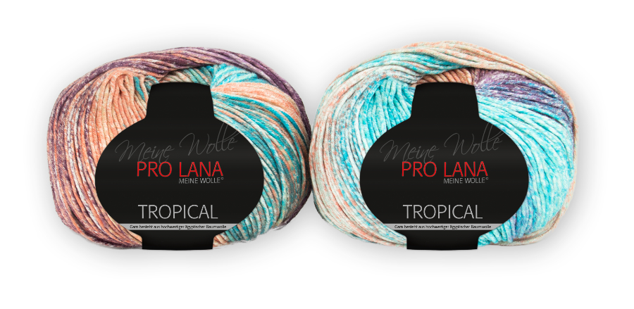 Tropical Color von Pro Lana 0083 - puder pflaume (passend zu UNI 0025)